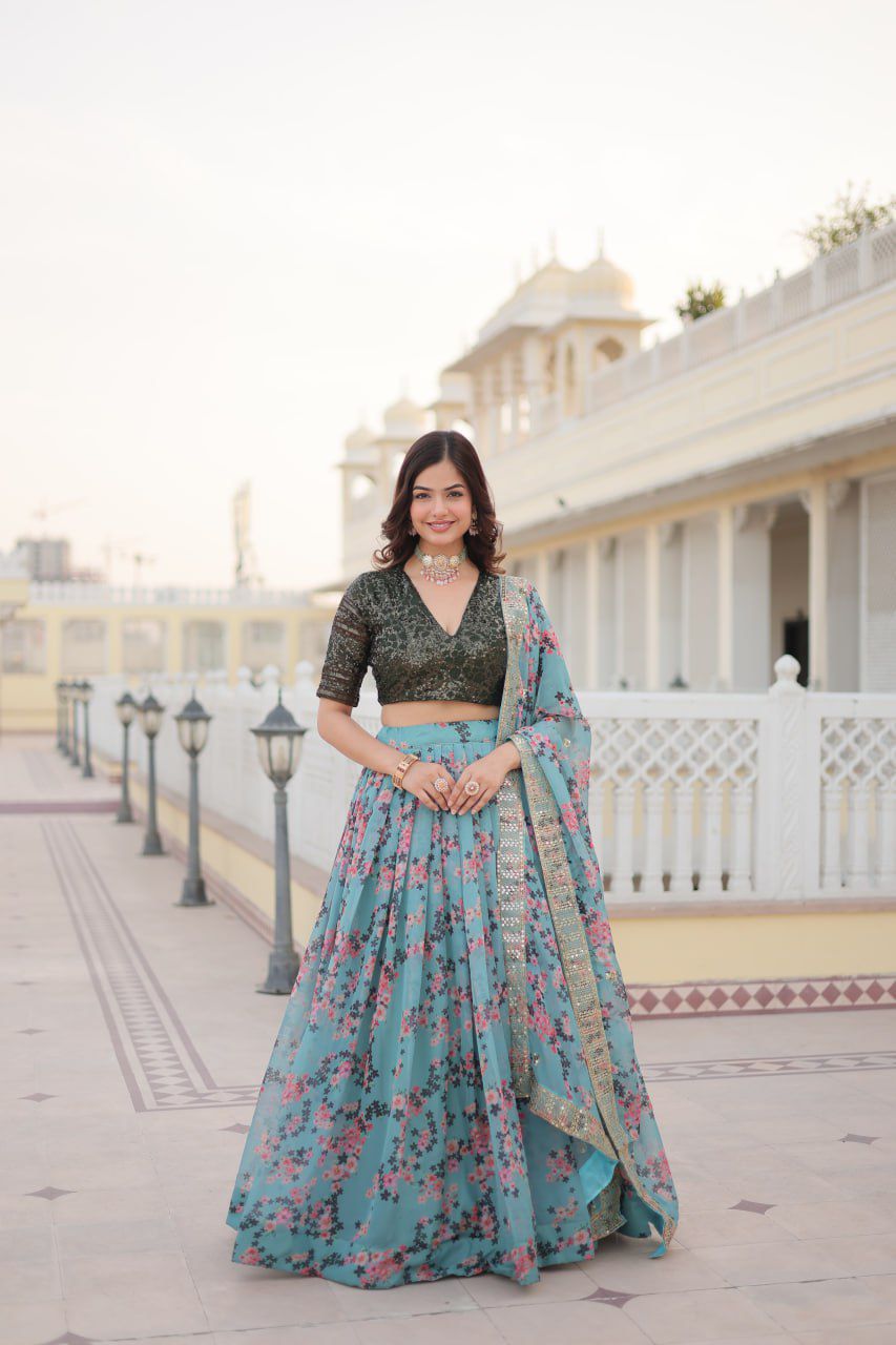 Traditional Red Silk Lehenga Choli Ensemble with Rich Handcrafted Embellishments and Dupatta for Festive Celebrations | womenoutfitstudio