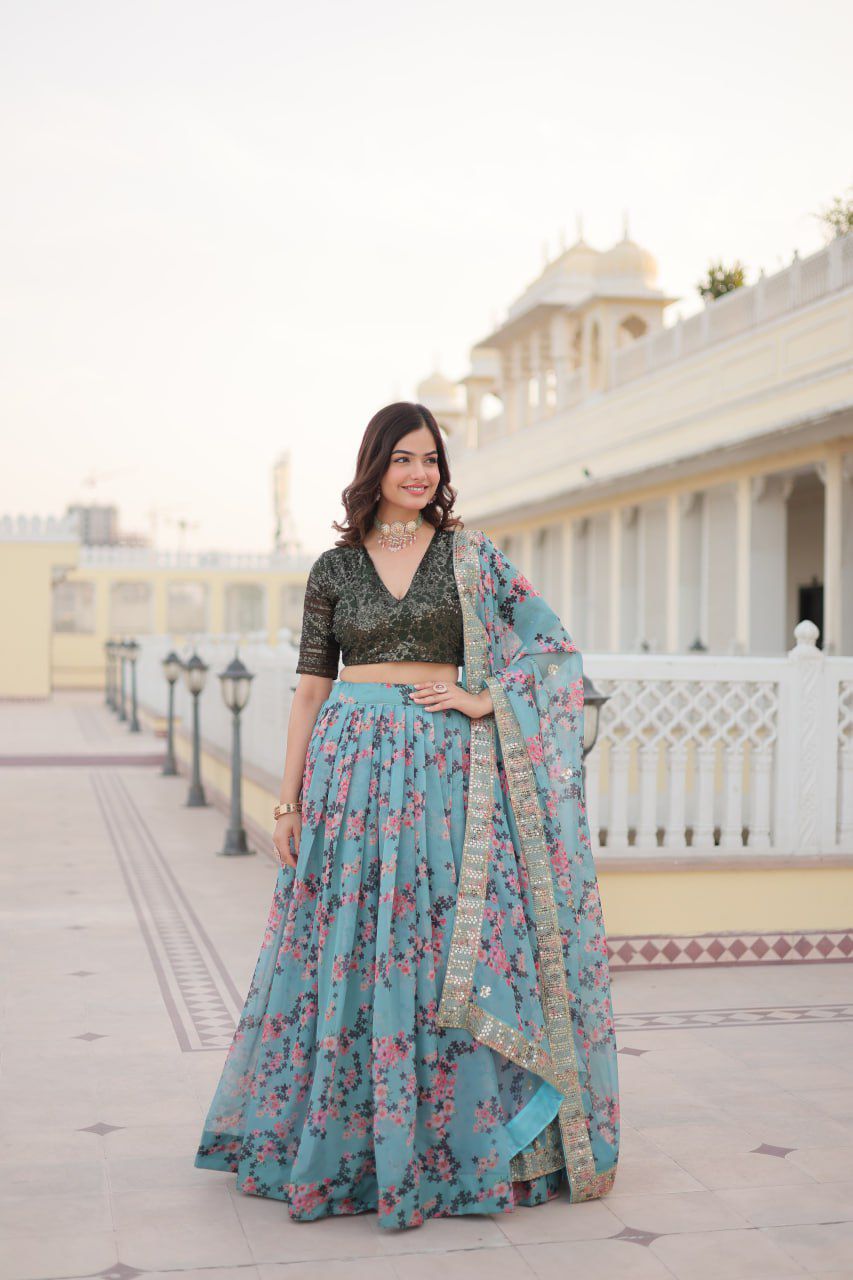 Traditional Red Silk Lehenga Choli Ensemble with Rich Handcrafted Embellishments and Dupatta for Festive Celebrations | womenoutfitstudio