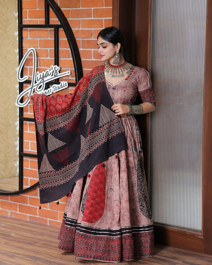 Elegant Rayon Printed Lehenga Choli Set with Dupatta | Womenoutfitstudio