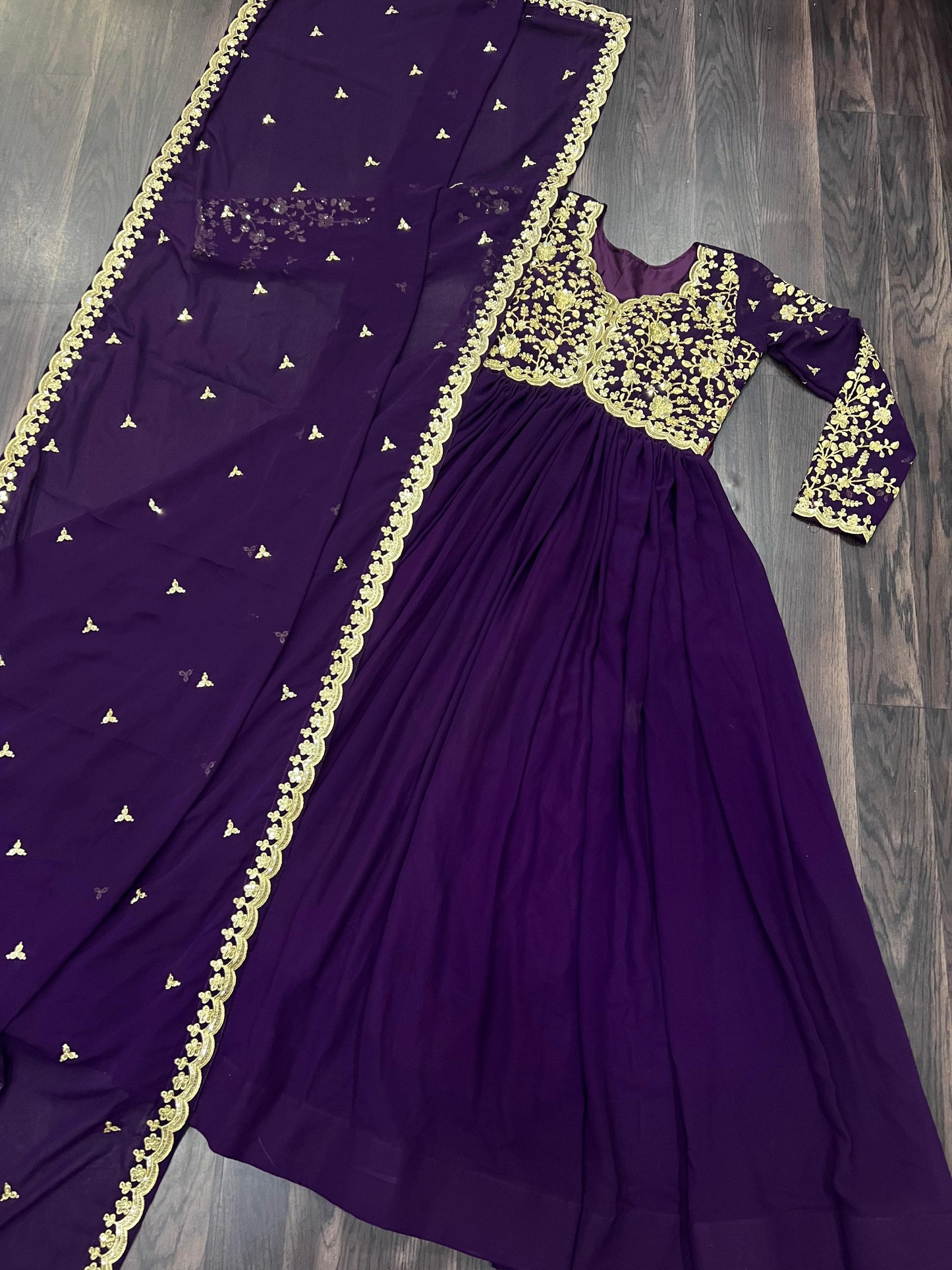 Stunning Sequins & Zari: Exclusive Gown Collection  | Womenoutfitstudio