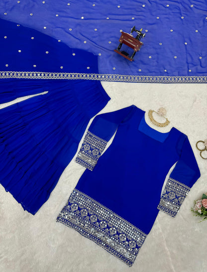 Graceful Fox Georgette Ensemble – Perfect for Parties & Celebrations | Womenoutfitstudio