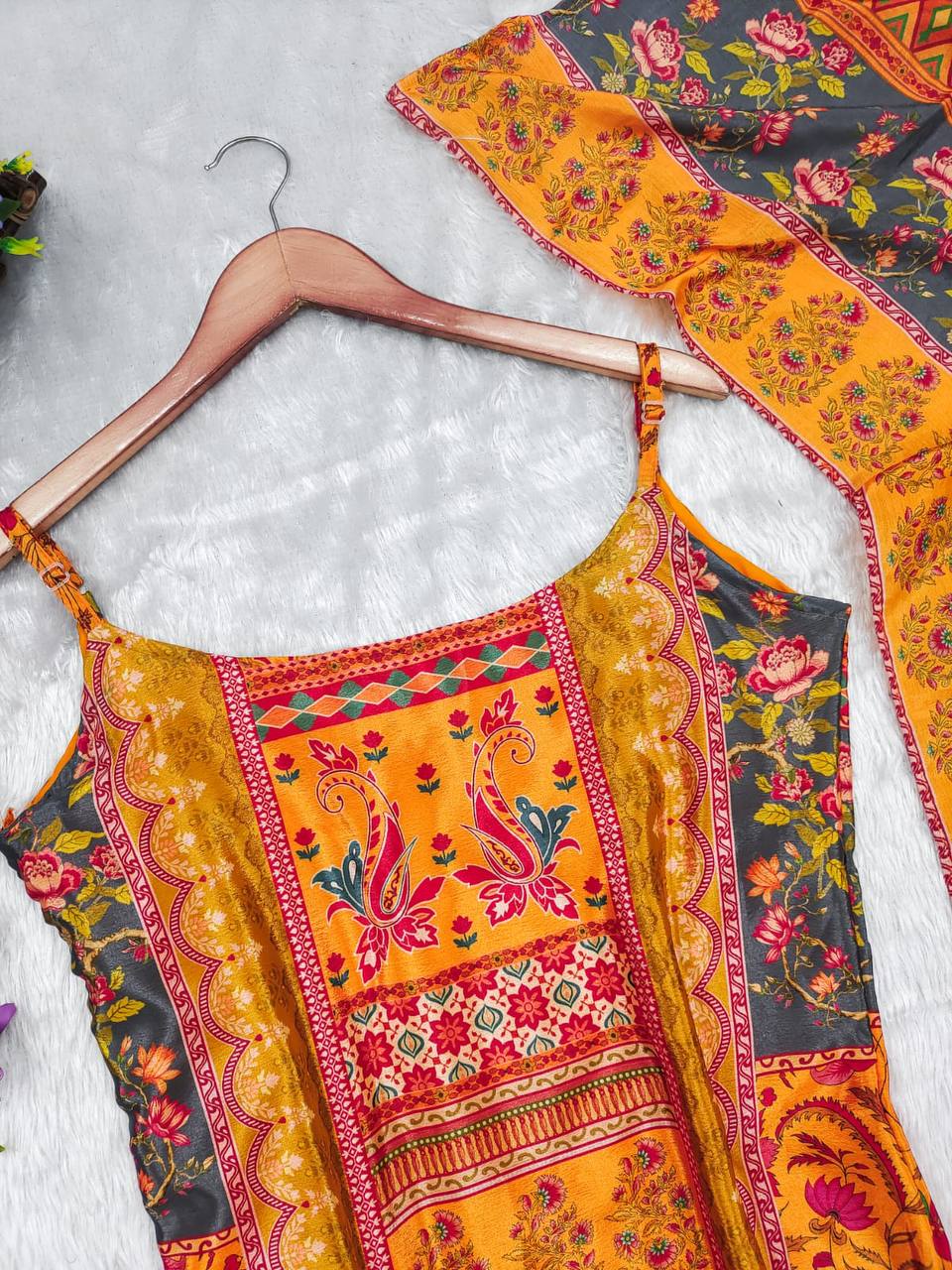 Perfect for Rakhi Celebrations with Chinnon Silk and Lace Detailing | Womenoutfitstudio